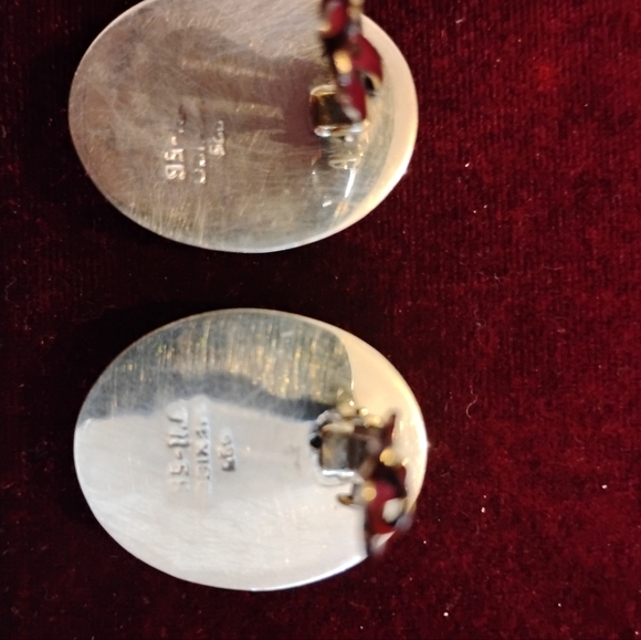 Vintage Patricia Von Musulin Large Silver Oval Dome Ear Clips - Picture 4 of 5